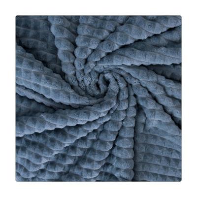 China Other New Type Professional Manufacture Flannel Fleece Single Side Control Cut Blanket Fabric for sale