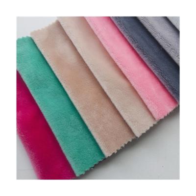 China Top Selling Super Soft Custom Memory 2.5mm Pile Velvet Fleece Plush Plush Fabric For Making Soft Toys for sale