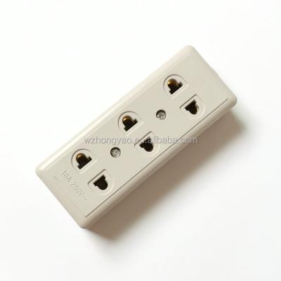 China Wholesale Residential/Multi-Purpose Southeast Asia 3 Gang Extension Power Outlets Electrical Panels for sale