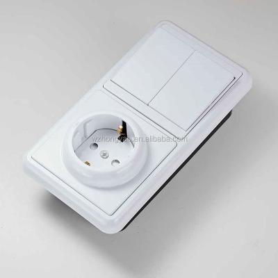 China European Wall Socket Wall Switch New Design Residential/Multi-Purpose and 2 Gang for sale