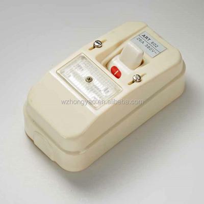 China Factory supply bakelite switch /overload protection on-off fused switch 602 for sale