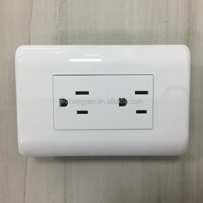 China Residential / General Purpose Colored For Wall Duplex White Electrical Outlet for sale