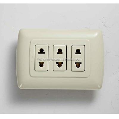 China Electrica 2 High Quality Multi Pin Socket Mexico B1101 Wall Socket for sale