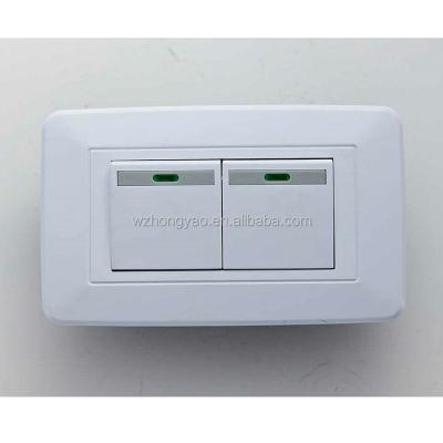 China American Style 118z Types of Wall Switches Electric Double 12*7*3CM Switch for sale