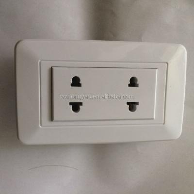 China Residential / General Purpose Tomacorriente Double Wall Outlet For Copper for sale