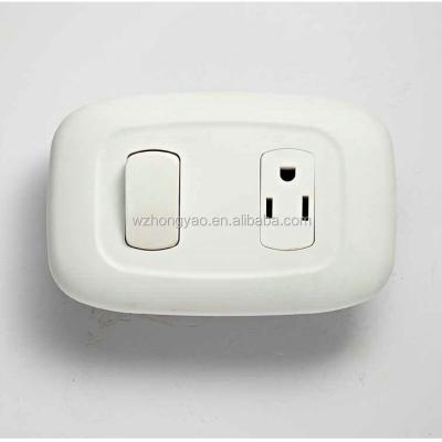 China Cheap Price White Color Electrical Switches And Socket American Style 12*8*3CM for sale