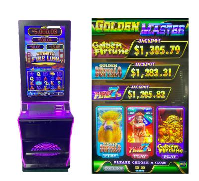 China Metal + Acrylic / Customize Vertical Multi Video Slot Gaming Machine Cabinet High Profit Golden Master Machine 43' for sale