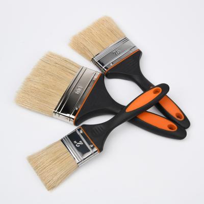 China China factory wholesale natural rubber and plastic handle paint brushes for sale