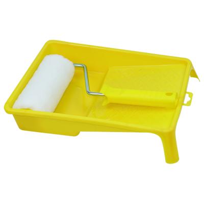 China Wholesale Goods Black Plastic Paint Tray Paint Roller Brush Hand Painted Portion With Tray for sale