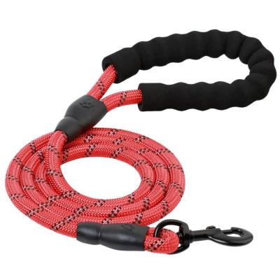 China Custom Hot Selling Pet Supplies Luminous Elastic Nylon Pet Leash Dog Leash for sale