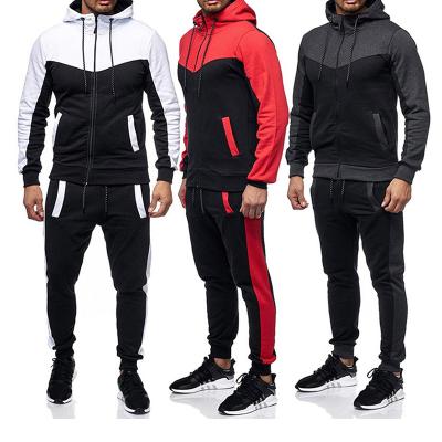 China Men Anti-Static Fitness Patchwork Activewear New Arrival Slim Fit OEM Tracksuit for sale