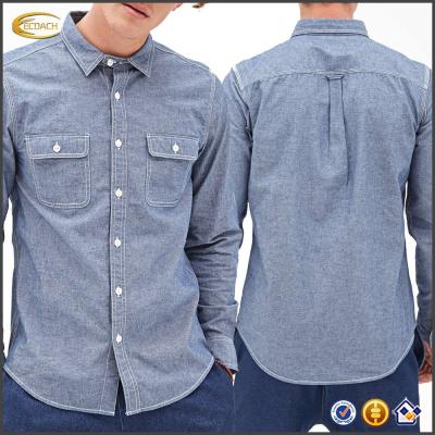 China 2014 Latest OEM Ecoach Anti-pilling Denim Style Mannequin Man Shirt Man Shirts Clothing Wholesaler for sale