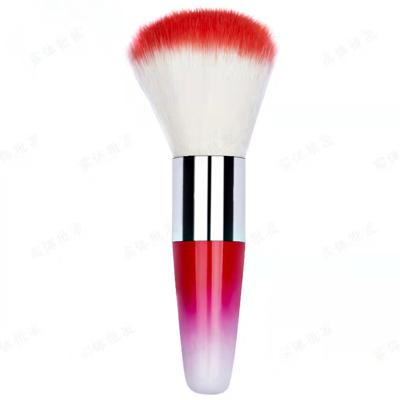 China Protable Nail Dust BrushHorn Brush Grip Handle Nail Brush and Nail Remover Men Women for sale