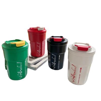 China 2022 PORTABLE New Custom Printing Clear Acrylic Reusable Plastic Coffee Cup Coffee Cup Custom Printing Portable Cup With Strap for sale