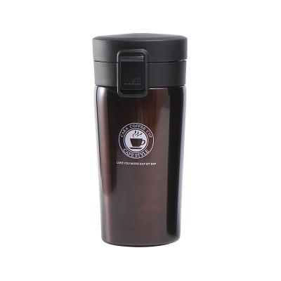 China WITH LID Amazon Insulation Cup Stainless Steel Lid Coffee Mug Fashion Car American High Capacity Bouncing Water Bottle for sale