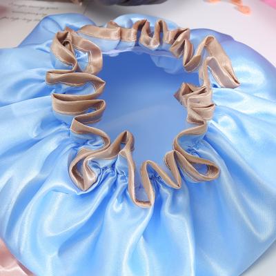 China Wholesale New Ladies Double Shower Hat Hair Dryer Cloth Beauty Kitchen Oil Cap Super Soft Sustainable Waterproof Shampoo Hair Care for sale