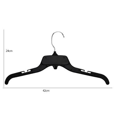 China Durable Black Belt Jacket Rack for Coats and Pants Coat Hanger Notch Suit Hangers Space Saving Hangers for sale