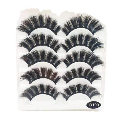 China Cruelty Free/25 Times Reusable/Modern Custom Eyelashes Real Mink Strip Lashes Luxury Soft Mink Curly Eye Extension Lashes Comfortable Use Latest 5 Pairs for sale