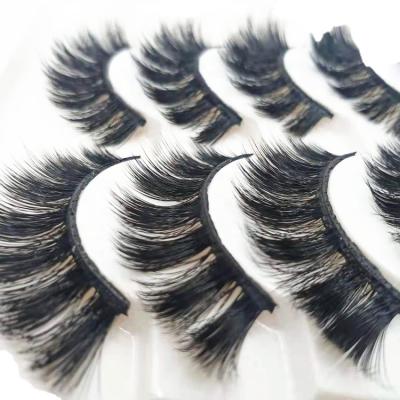 China Cruelty Free/Reusable 25 Times/Comfortable Wear 3d Natural Faux Mink Premium Synthetic False Eyelashes Wholesale Volume Natural Eye Lashes Sellers With Logo Box Packing for sale