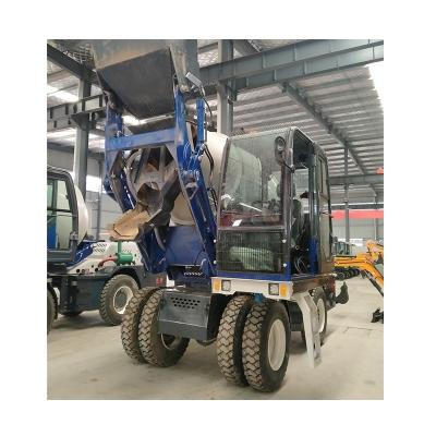 China YG-2.6M3 Construction Industry Mobile Self/Silo China Mini Concrete Mixer Price Loading Concrete Mixer Supplier for sale