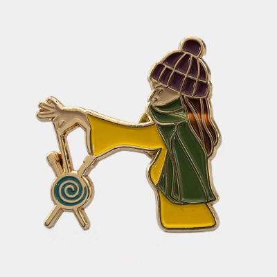 China Custom cheap high quality enamel metal lapel pins from Europe factory, soft enamel pin free sample for sale