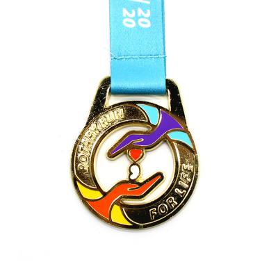 China Hot Selling Cheap Custom Europe Gold Award Medals Silver Bronze Sports Style Winner Medals for sale