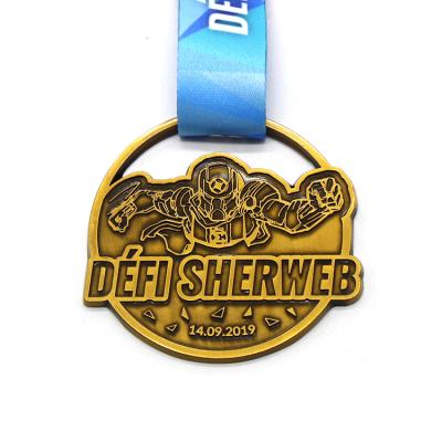 China Europe China Manufacturer Factory Custom Metal Sport Event Medal With Ribbon for sale