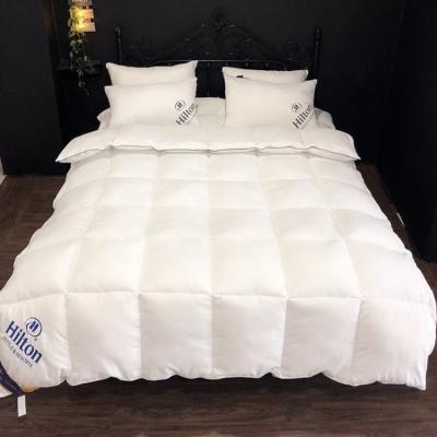 China Simple Factory Designer Luxury White Duvet Bed Comforter Blanket Hilton Hotel Bedding Set Comforter for sale