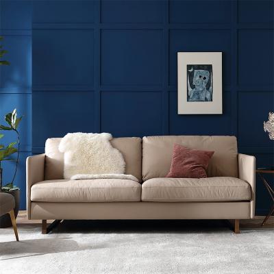 China Modern Living Room Designs 3 Seater Chesterfield Comfortable Leather Tufted Sofa for sale