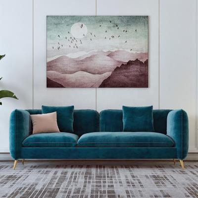 China Living Room Tufted Canvas Slipcover Wrapping Sectional Modern Furniture Sofa Set for sale