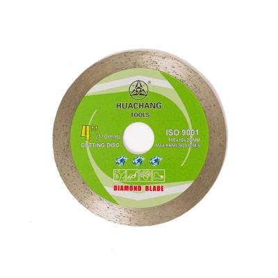 China 4.3inch 110mmx20mmx1.2mm ununterbrochener nasser Rim Diamond Blade For Ceramic Tile trocknen zu verkaufen