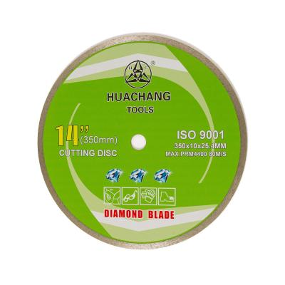 China 14 Zoll ununterbrochener Rim Diamond Blade For Angle Grinder 350mmx2.2/3.2x10x25.4mm zu verkaufen