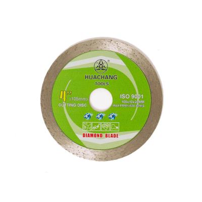 China 105×1.2×20MM 4 bewegen ununterbrochenen Rim Diamond Blade For Tile Masonry Schritt für Schritt fort zu verkaufen