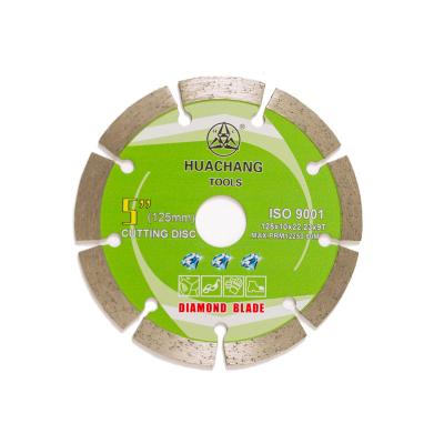 China 5“ droeg 125mm Gesegmenteerd Diamond Blade 22.23mm Gesegmenteerde Scherpe Schijf Te koop