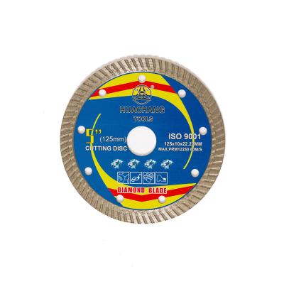 Chine Outils de Huachang de l'acier 65Mn de Diamond Blade 115mmx22.23mm de tuile et de porcelaine de 5 pouces à vendre