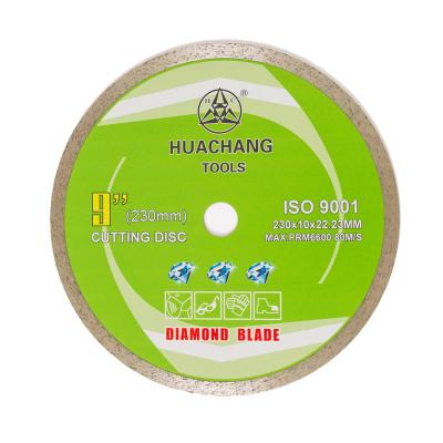 China 9inch ununterbrochener Rim Porcelain Blade 230mm Ridgid ununterbrochener Diamond Blade 22.23mm zu verkaufen