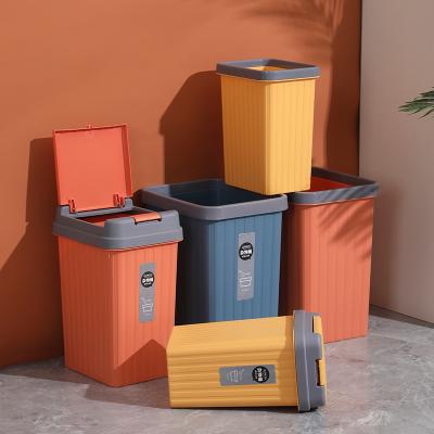 China 5L Customized Sustainable Household Rectangular Mini Automatic Plastic Trash Bin for sale