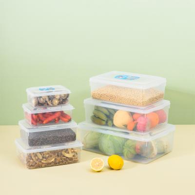 China Stackable Eco Corporate Promotional Refrigerator Freshness Preservation Gifts Storage Food Container Vegetable Plastic Box for sale