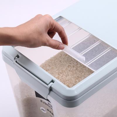 China Sustainable Cereal Bean Container Rice Plastic Storage Box Container for sale