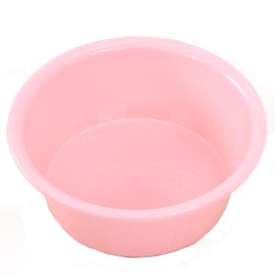 China Sustainable Household Universal Colorful Round Plastic Pedestal Wash Basin House Cleaner Plastic Basin 39*15.5cm OEM 60pcs/ctn Accepted 26cm for sale