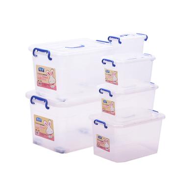 China Wholesale 20L viable clear space pp plastic stackable clothes storage box for home for sale