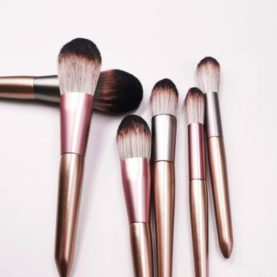 China Angular Blush Hot Selling High End Design Artistic Sense Customized Private Label Beauty Makeup Brush Set for sale