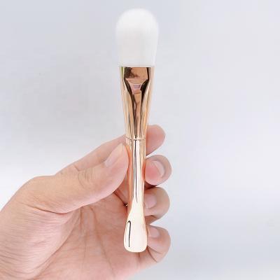 China Wholesale Fashion 1pcs Smudge Brush Plastic Soft Silicone Handle Face Mask Cosmetic Brush For Lady Makeup Brush for sale