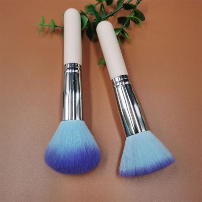 China Angular Blush Hot Private Custom Logo Loose Base Factory Sale Clear Makeup Brush Loose Powder Blush Brush for sale