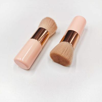 China Angular Blush Custom Logo Facial Powder Brush Blush Makeup Brush Tool Foundation Cosmetic Brush for sale