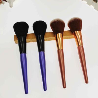 China Angular Blush Logo Luxury Fashion Professional Beauty Custom Cosmetic Loose Powder Brush Makeup Tools for sale