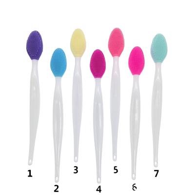 China Factory wholesale current clean toothbrush type silica gel norse cleaning brush pores exfoliate bilateral blackheads nose beauty tool brush for sale