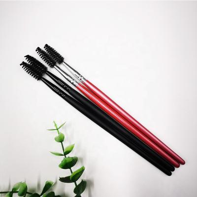 China Wholesale Wooden Handle Long Extension Magic Wand Smudge Brush Mascara Eyelash Brush Disposable Makeup Brush for sale