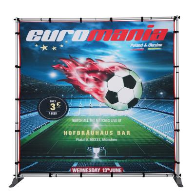 China Aluminiun Alloy Material Aluminum Alloy Retractable Display Roll Banner Stand for sale