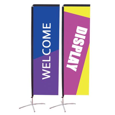 China Square Flag Outdoor Advertising Beach Flag Feather Flag FLYING Banner For Trade Show for sale